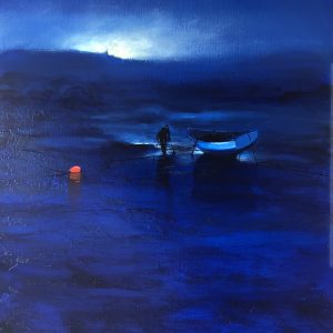 Blue painting Denis Lebecq